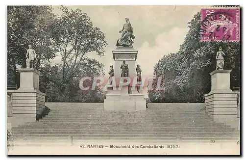 Cartes postales Nantes Monument des Combattants 1870 71