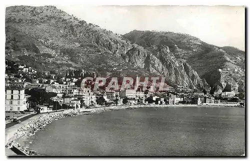 Cartes postales moderne La Cote d'Azur Menton et la Frontiere