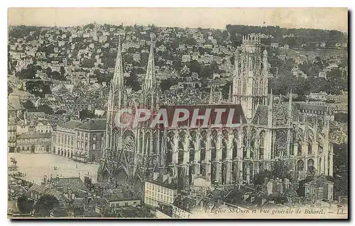 Cartes postales Eglise St Ouen et Vue generale de Bihoret