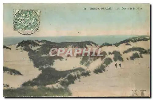 Cartes postales Berck Plage Les Dunes et la Mer