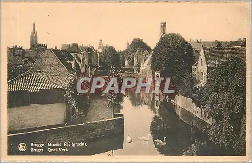 Cartes postales Bruges Quai Vert