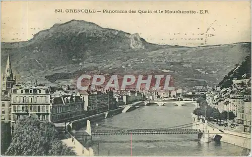 Cartes postales GRENOBLE  Panorama des Quais et le Moucherotte