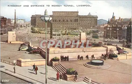 Moderne Karte LIVERPOOL  KINGSWAY AND ENTRANCE TO MERSEY TUNNEL