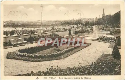 Cartes postales ROYAN - Les nouveaux jardins du Casino