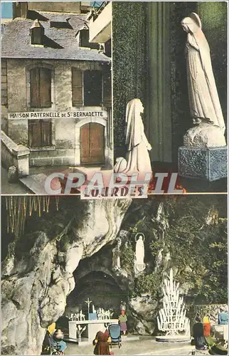 Cartes postales LOURDES La Grotte - Maison Paternelle de Bernadette