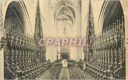 Cartes postales Anvers Interieur de la Cathedrale Les Stalles