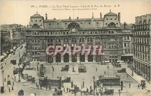 Cartes postales PARIS - La Gare Saint-Lazare