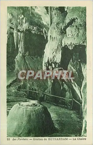 Cartes postales Les Pyr�n�es_ Grottes de BETHARRAM_La cha�re