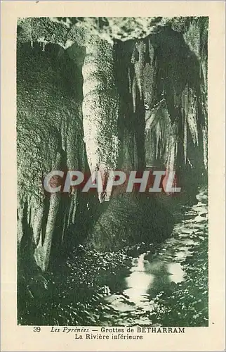 Cartes postales Les Pyr�n�es_ Grottes de BETHARRAM_La Rivi�re inf�rieure
