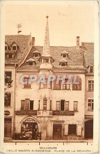 Cartes postales MULHOUSE VIEILLE MAISON ALSACIENNE_PLACE DE LA REUNION