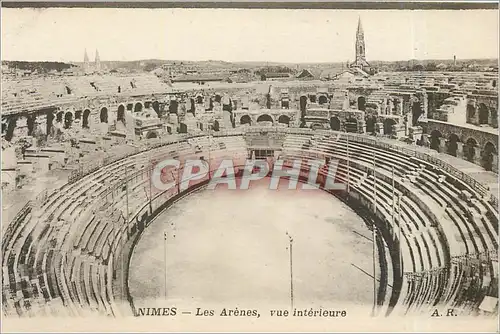 Cartes postales NIMES_Les Ar�nes  vue int�rieure