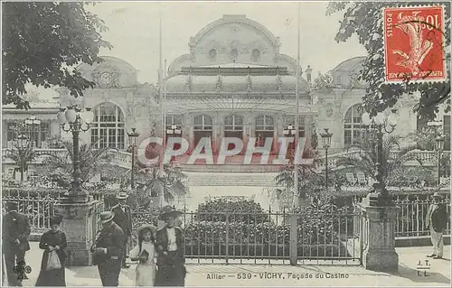 Cartes postales Allier_539-VICHY Fa�ade du Casino