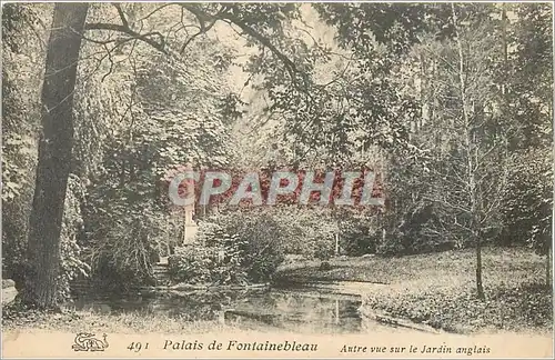 Cartes postales Palais de Fontainebleau Autre vue sur le jardin anglais