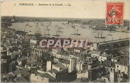 Cartes postales BORDEAUX -Panoroma de la Gironde