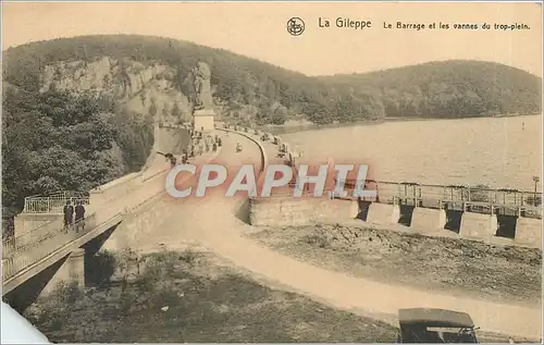 Cartes postales La Gileppe  Le barrage et les vannes du trop-plein