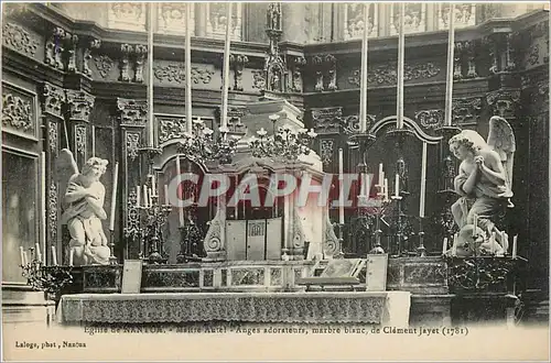 Cartes postales Eglise de NANTUA Maitre autel Anges adorateurs marbre blanc de Clement Jayet