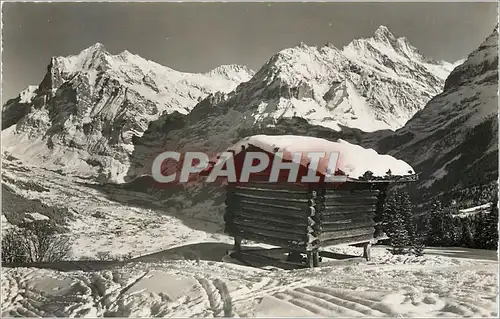 Cartes postales moderne Bei Grindelwald  Wettehorn u. Schreckhorn