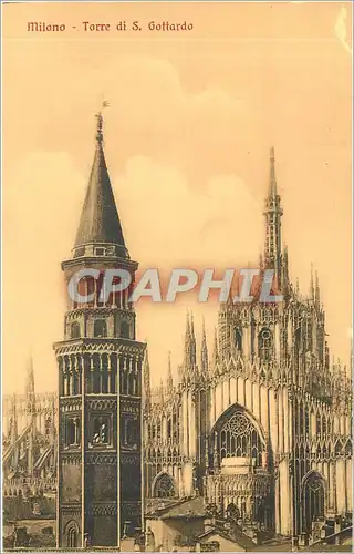Cartes postales Milano_ Torre di S. Gottardo