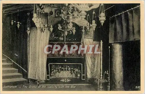 Cartes postales BETHLEHEM La Grotte de la Nativit�