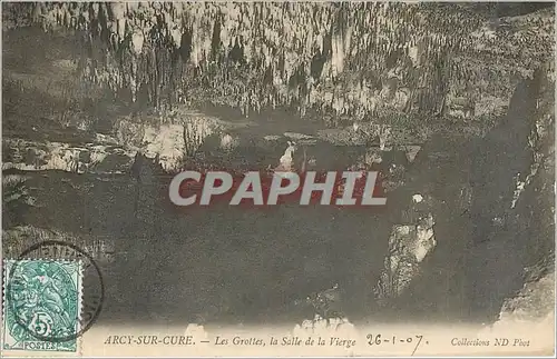 Cartes postales ARCY-SUR-CURE  Les grottes La salle de la vierge