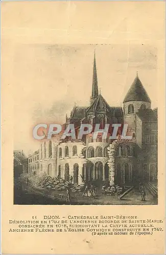 Cartes postales DIJON Cathedrale Saint Benigne