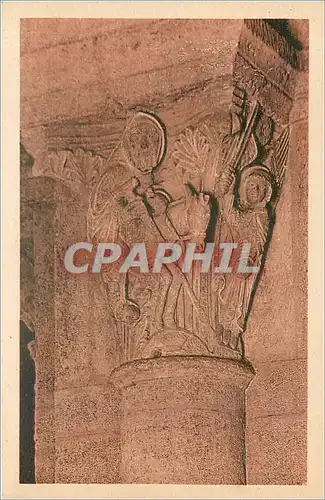 Cartes postales SAULIEU (cote-d'or) Basilique St Andoche Les chapiteaux Le faux prophete Balaam