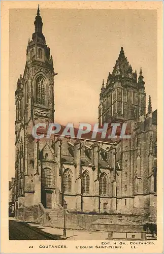 Cartes postales COUTANCES L'eglise Saint Pierre