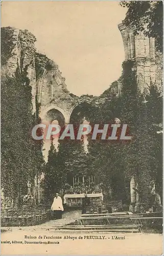 Cartes postales Ruine de l'ancienne abbaye de PREUILLY