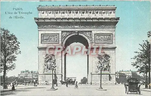 Cartes postales PARIS L'Arc de triomphe de l'Etoile
