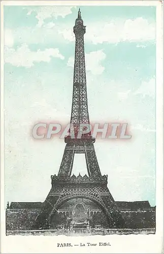 Cartes postales PARIS. La tour Eiffel