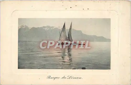 Cartes postales Barque du L�man Bateau