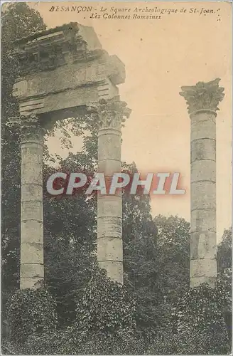 Cartes postales BESANCON- Le Square Archeologique de St-Jean