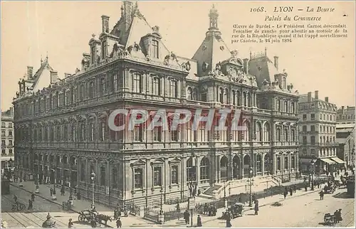 Cartes postales 1068 lyon-La Bourse. Palais du Commerce