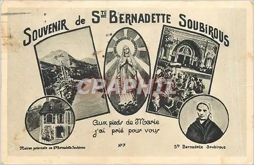 Cartes postales Souvenir de Ste Bernadette Soubirous