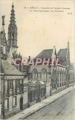 Cartes postales arras Ensemble de l'ancien Couvent du Saint-Sacrement rue d'Amiens