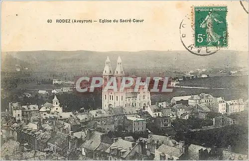 Cartes postales RODEZ-(Aveyron)-Eglise du Sacre-Coeur