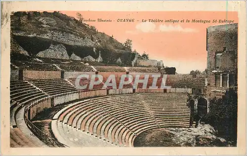 Ansichtskarte AK Vauclase illustree-ORANGE-Le theatre antique et la Montagne St-Eutrope
