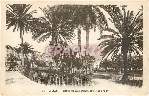 Cartes postales NICE-Jardin des Palmiers Albert 1er