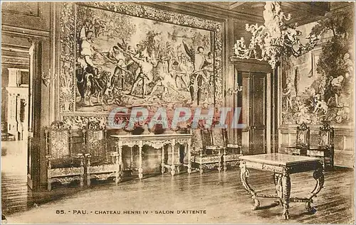 Cartes postales PAU.Chateau Henri IV. Salon d'attente
