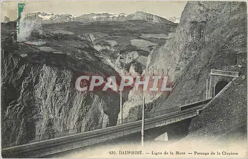 Ansichtskarte AK DAUPHINE-Ligne de la Mure-Passage de la Clapisse