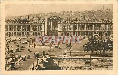 Cartes postales PARIS-de la place de la Concorde prise Perspective