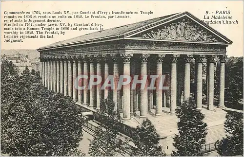 Cartes postales PARIS La Madeleine