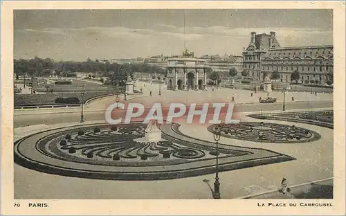 Cartes postales PARIS LA PLACE DU CARROUSEL