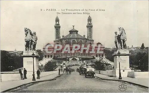 Ansichtskarte AK PARIS-Le Trocadero et le Pont d Iena