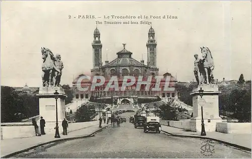 Cartes postales PARIS-Le Trocadero et le Pont d Iena