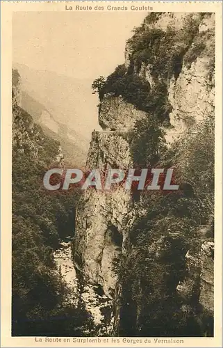 Cartes postales La Route en Surplomb et les Gorges de Vernaison