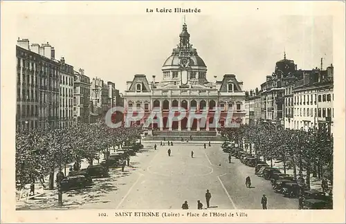 Cartes postales 102.SAINT ETIENNE (LOIRE)-Place de l'Hotel de Ville