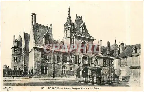 Cartes postales 310 BOURGES-Palais jacques Coeur-la Fa�ade