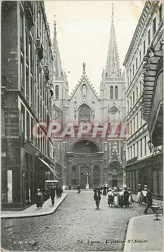 Cartes postales 38.Lyon. L'Eglse St Nixier