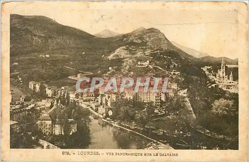 Ansichtskarte AK LOURDES - VUE PANORAMIQUE SUR LE CALVAIRE